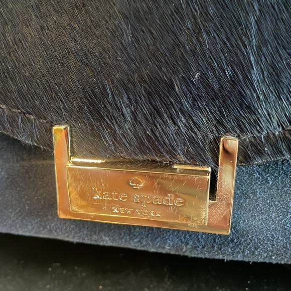 Kate Spade Calf hair and suede navy tote. - Picture 6 of 10